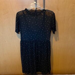 Kohl's Black Dress with Subtle Pattern